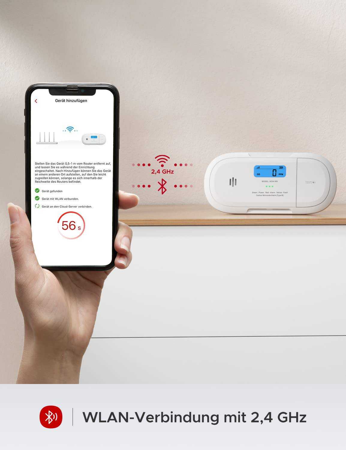 X-Sense XC04-WX WLAN Kohlenmonoxid-Melder - Vernetzter Schutz vor CO-Gefahren Mesch Shop X-Sense XC04-WX WLAN Kohlenmonoxid-Melder - Vernetzter Schutz vor CO-Gefahren Mesch Shop
